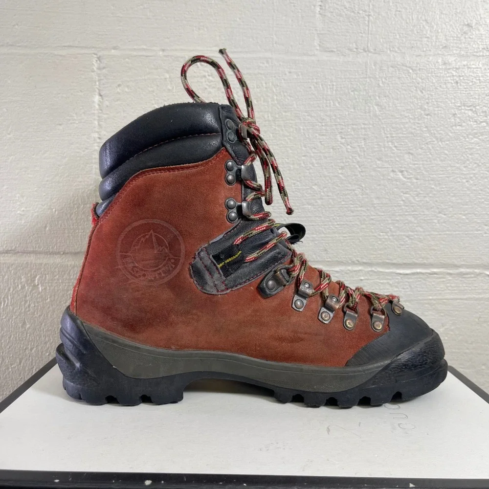 LA SORTIVA K2 Mountain Climbing Alpine Hiking Boots Red Black Men's 42 EU/9 US